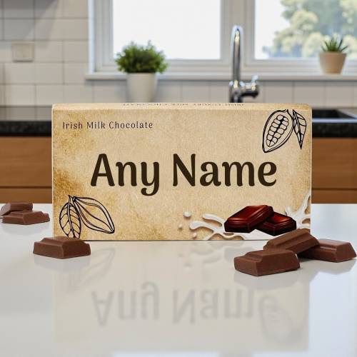 Any Name - Personalised Irish Milk Chocolate Bar 90g