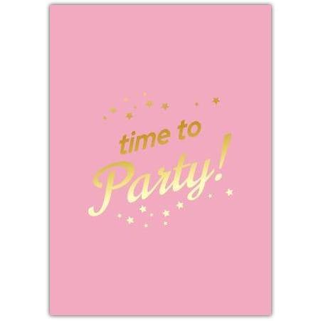 Time To Party Card