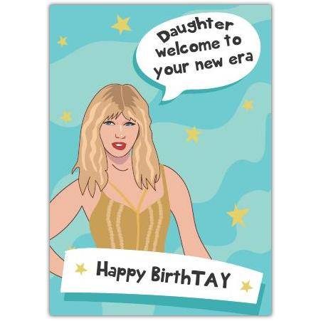 Daughter Happy Birthday Card Welcome to Your New Era Humorous Design