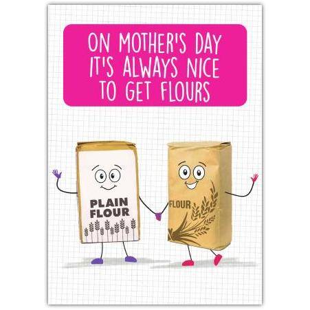 Happy Mothers Day Flours Card