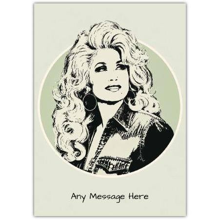 Country Singer Personalised Greeting Card Any Occasion with Custom Message
