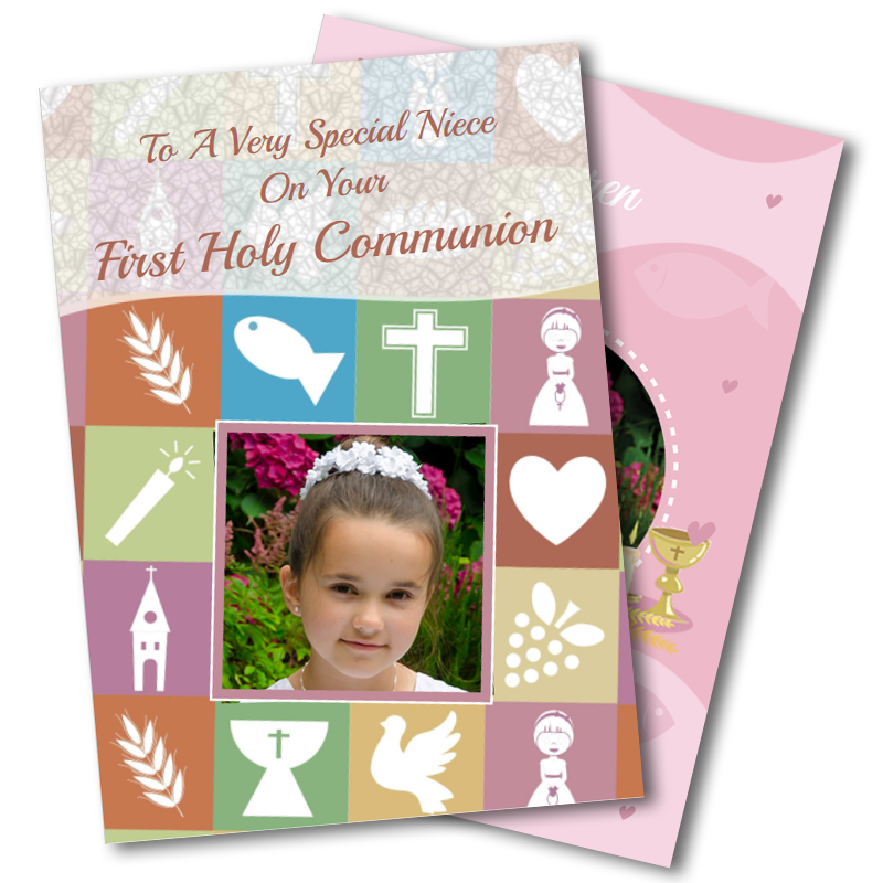 Communion Greeting Cards for Girls