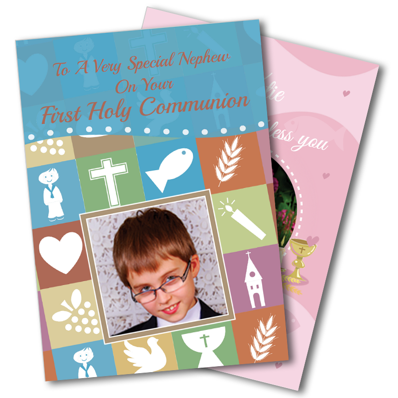 Photo Upload Communion Greeting Cards