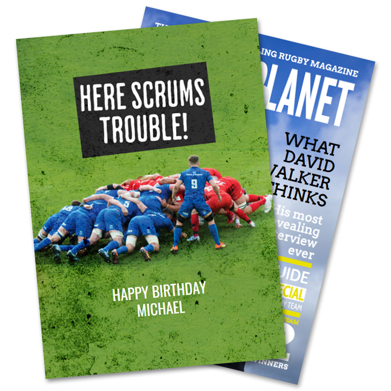 Rugby Birthday Cards