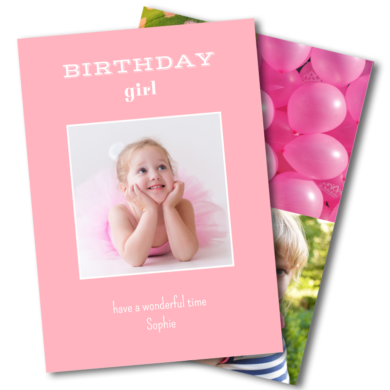 Girls Birthday Greeting Cards